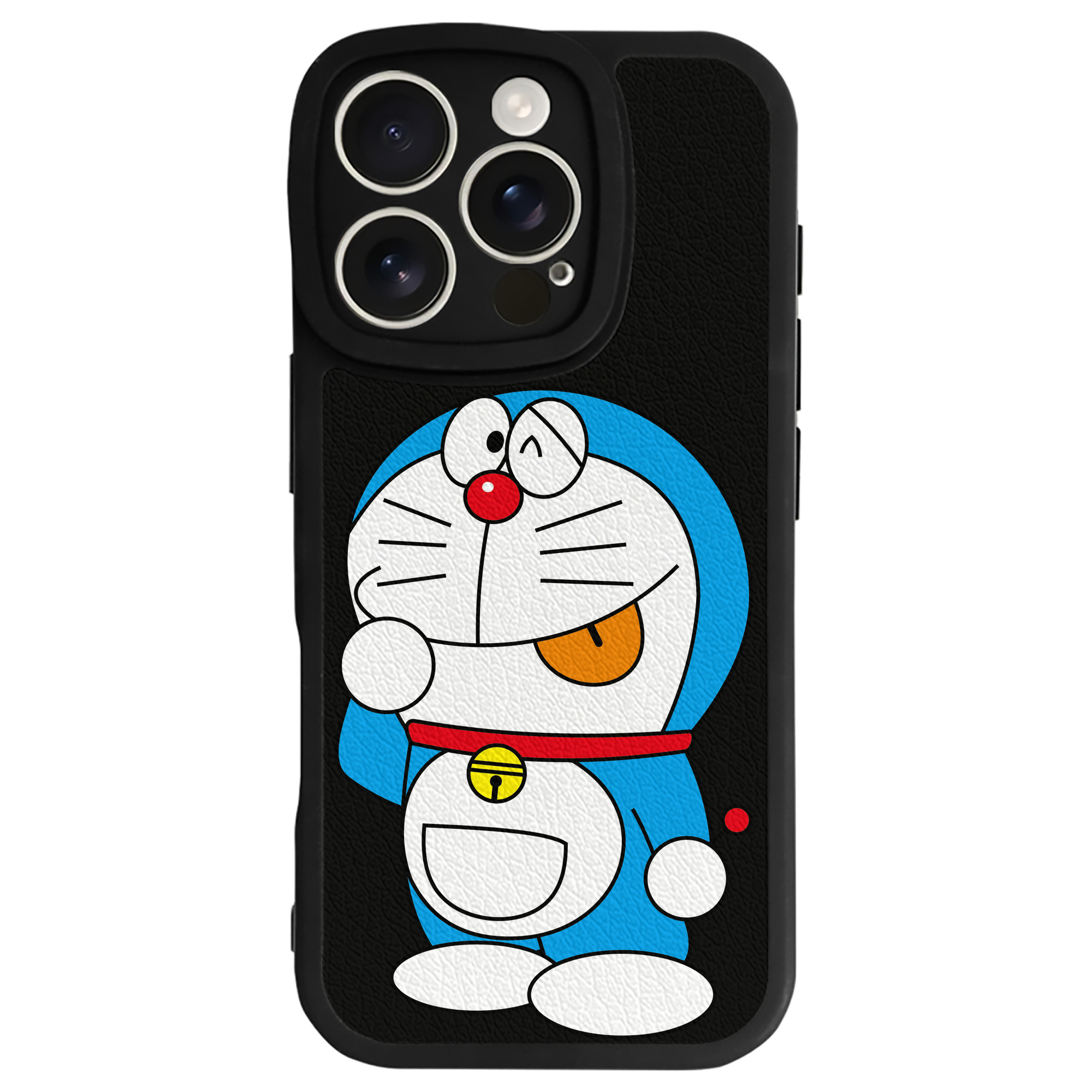 （画像用） ドラえもん Doraemon 【iPhone 16シリーズ対応】シリコンスマホケース（レザー調） 材質：シリコン